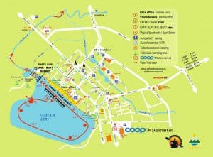 Схема старта марафона Выханду 2019